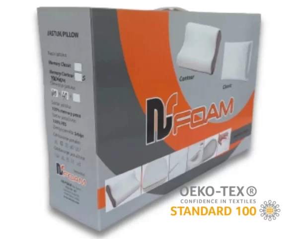 Memory jastuk-Memory classic-nsfoam-jastuk sa memorijskom penom izradjen u skladu sa standardom STANDARD 100 OEKO-TEX